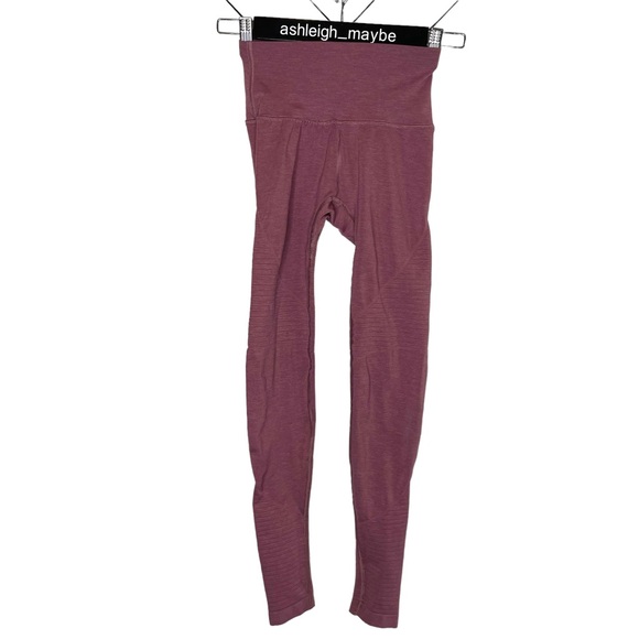 Alphalete | OG Revival Seamless Compression Workout Leggings Mauve Pink Size XS - Picture 2 of 11